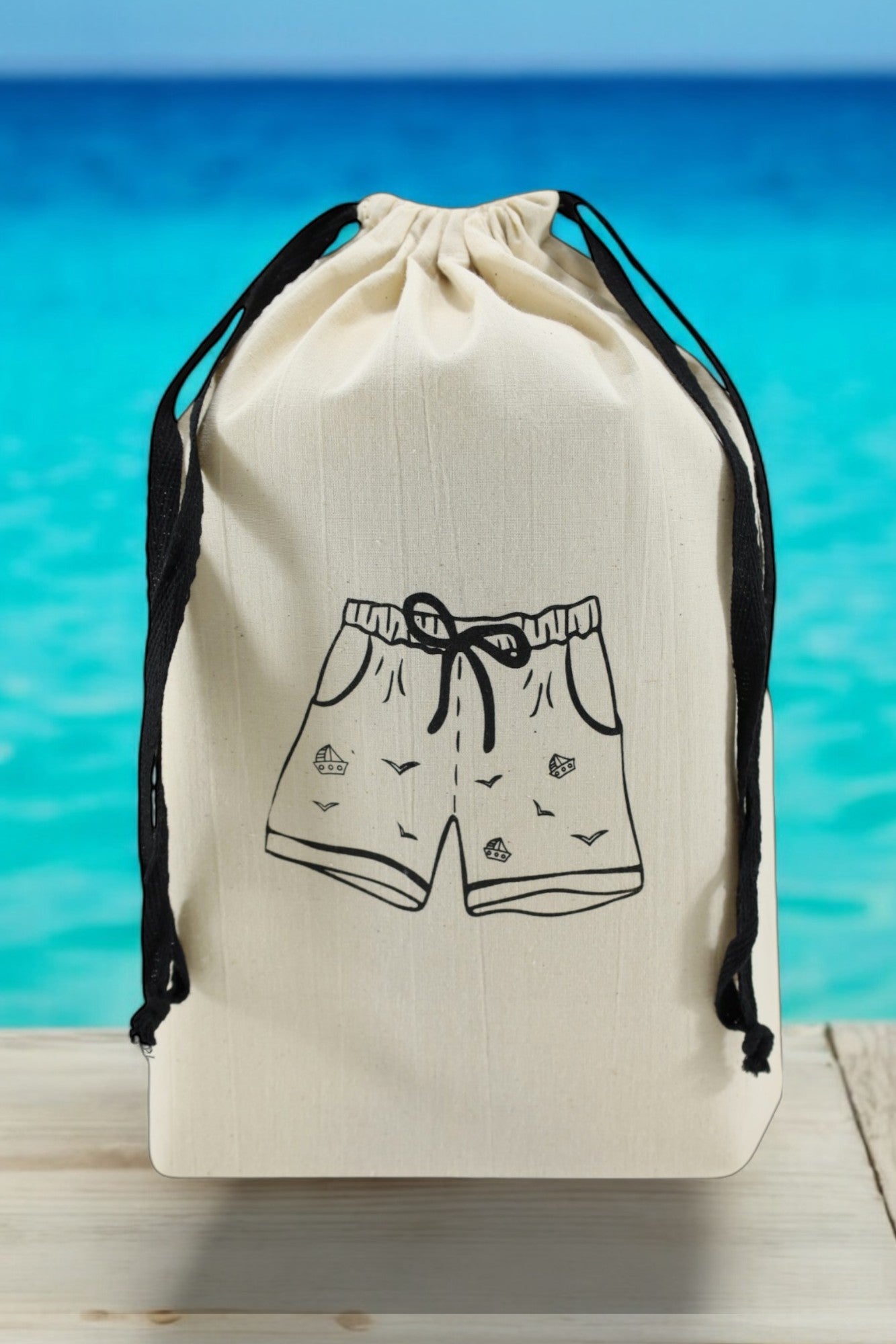 Sac à maillot homme. Sacs sérigraphiés pour organiser votre valise cabien