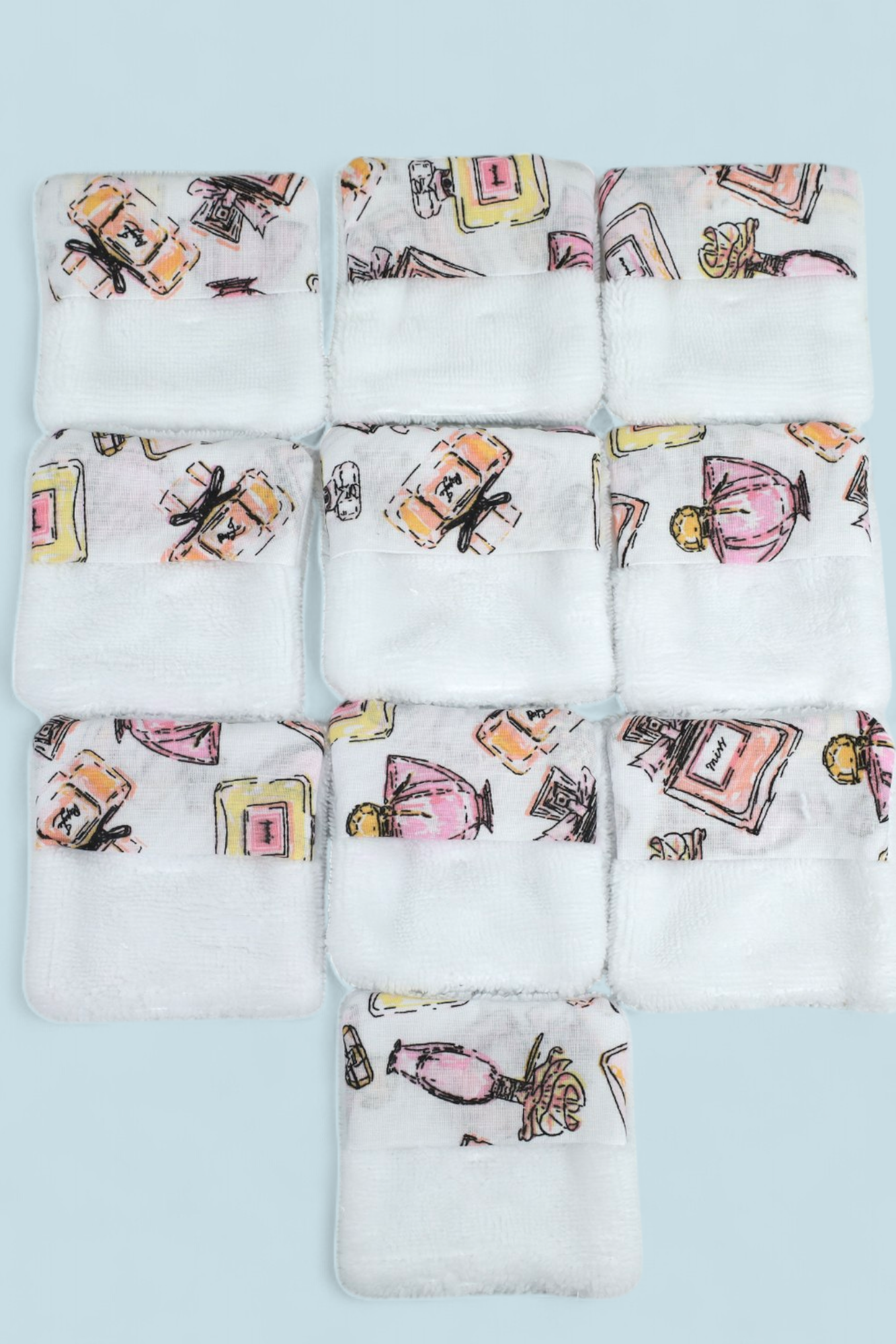 10 lingettes lavables en bambou moonlac