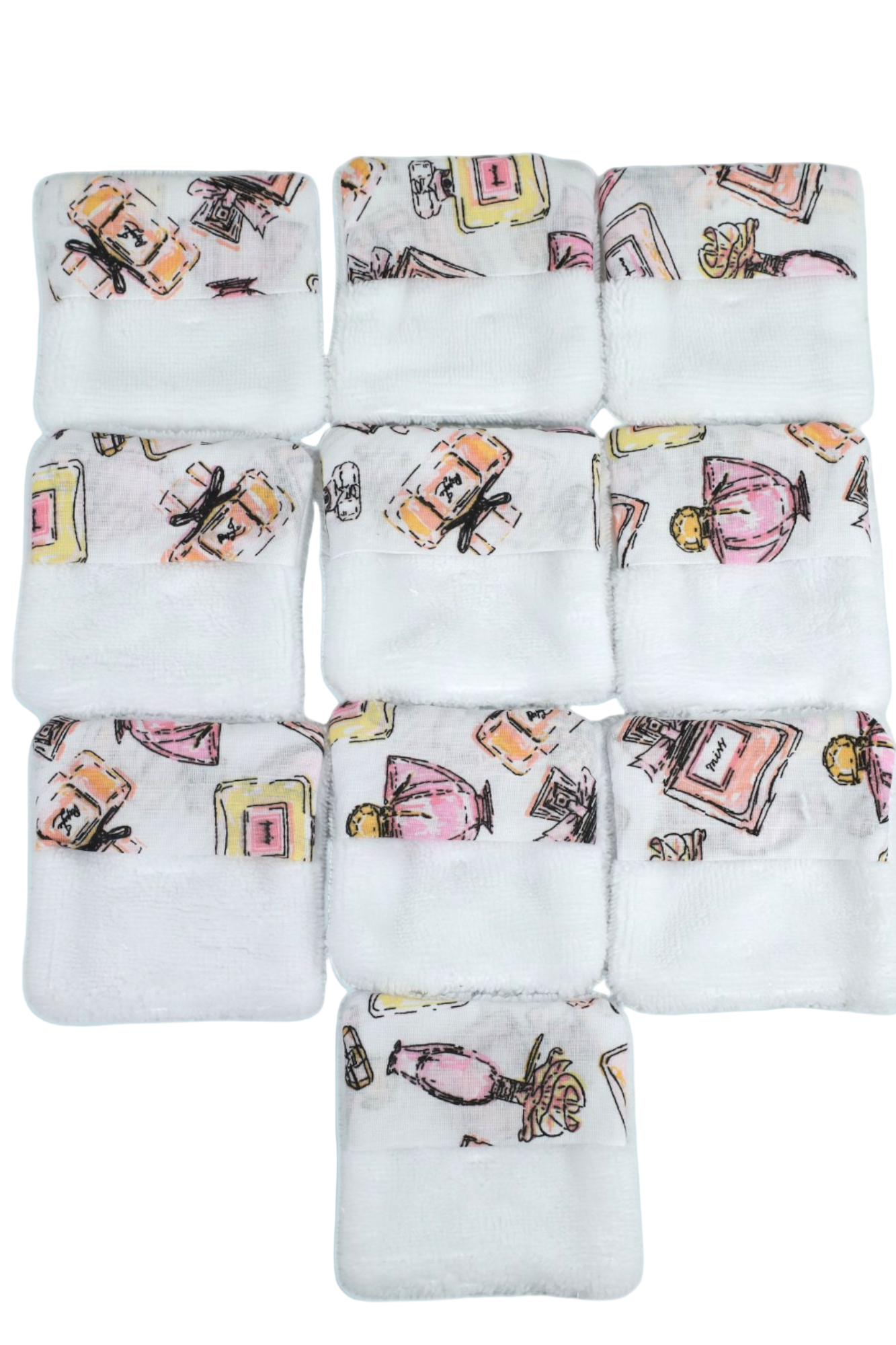 10 lingettes lavables en bambou moonlac