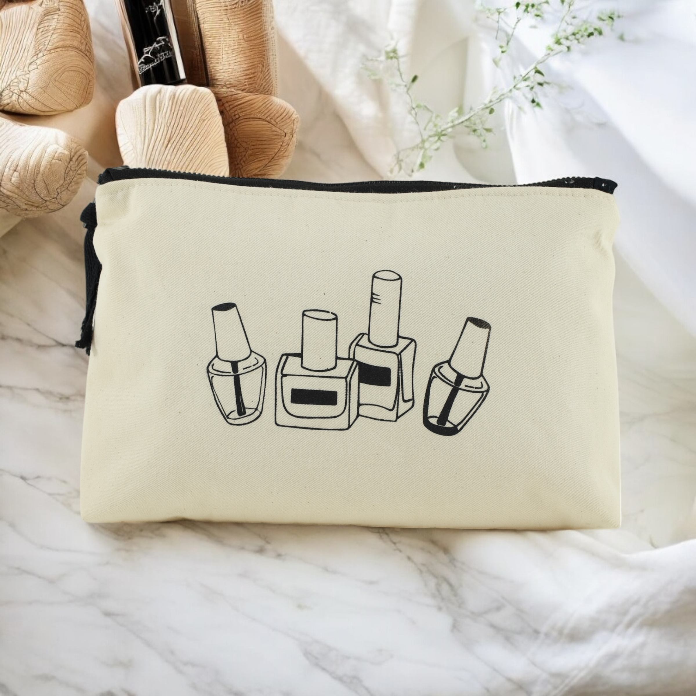 pochette pour vos vernis à ongles couleur écru moonlac