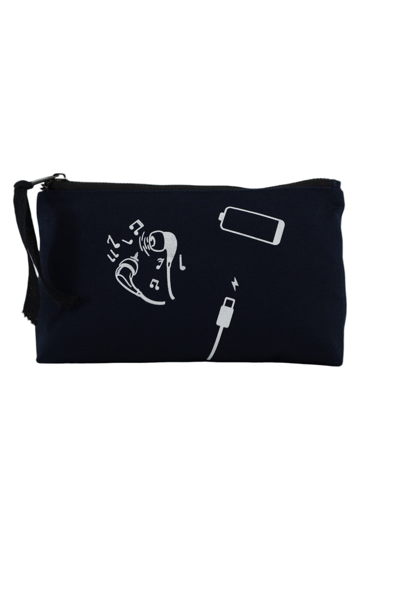 Pochette bleu marine pour écouteurs et chargeurs Moonlac