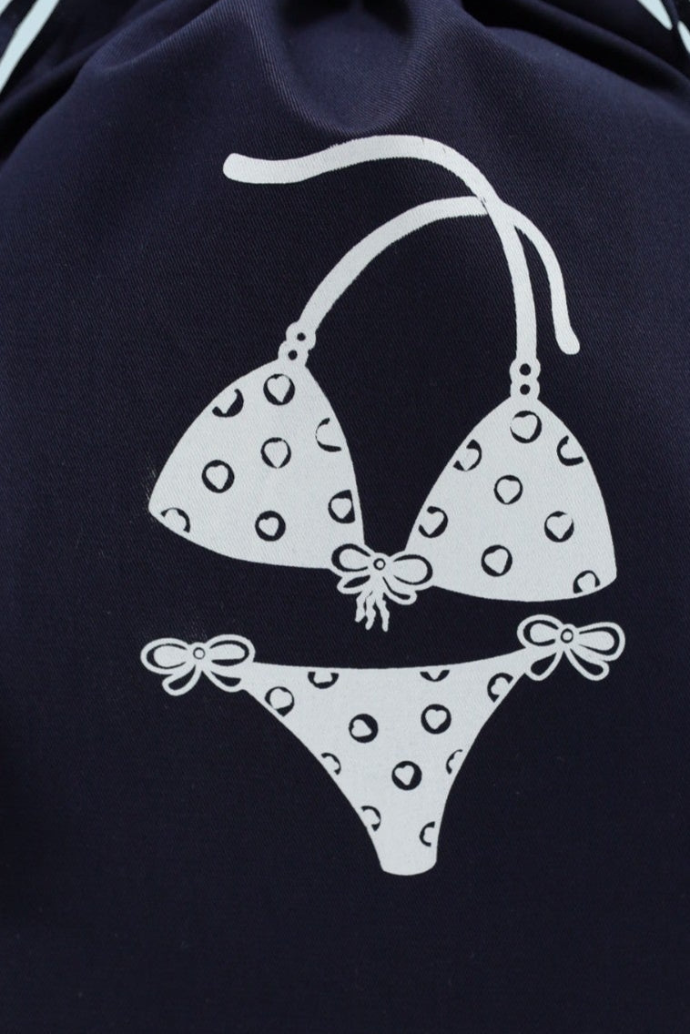 Pochon bleu marine Moonlac pour ranger tous les maillots deux pièces