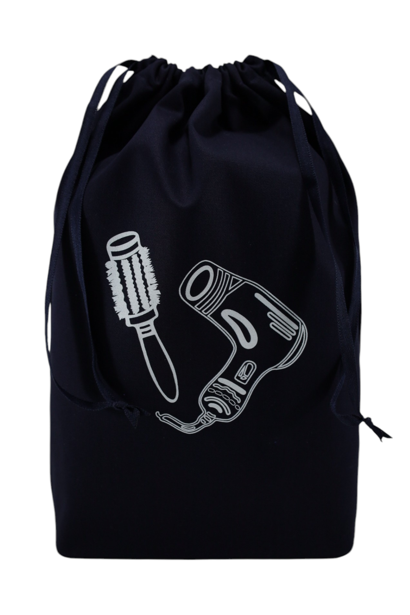 Protégez vos accessoires pour cheveux avec ce sac Moonlac marine en coton