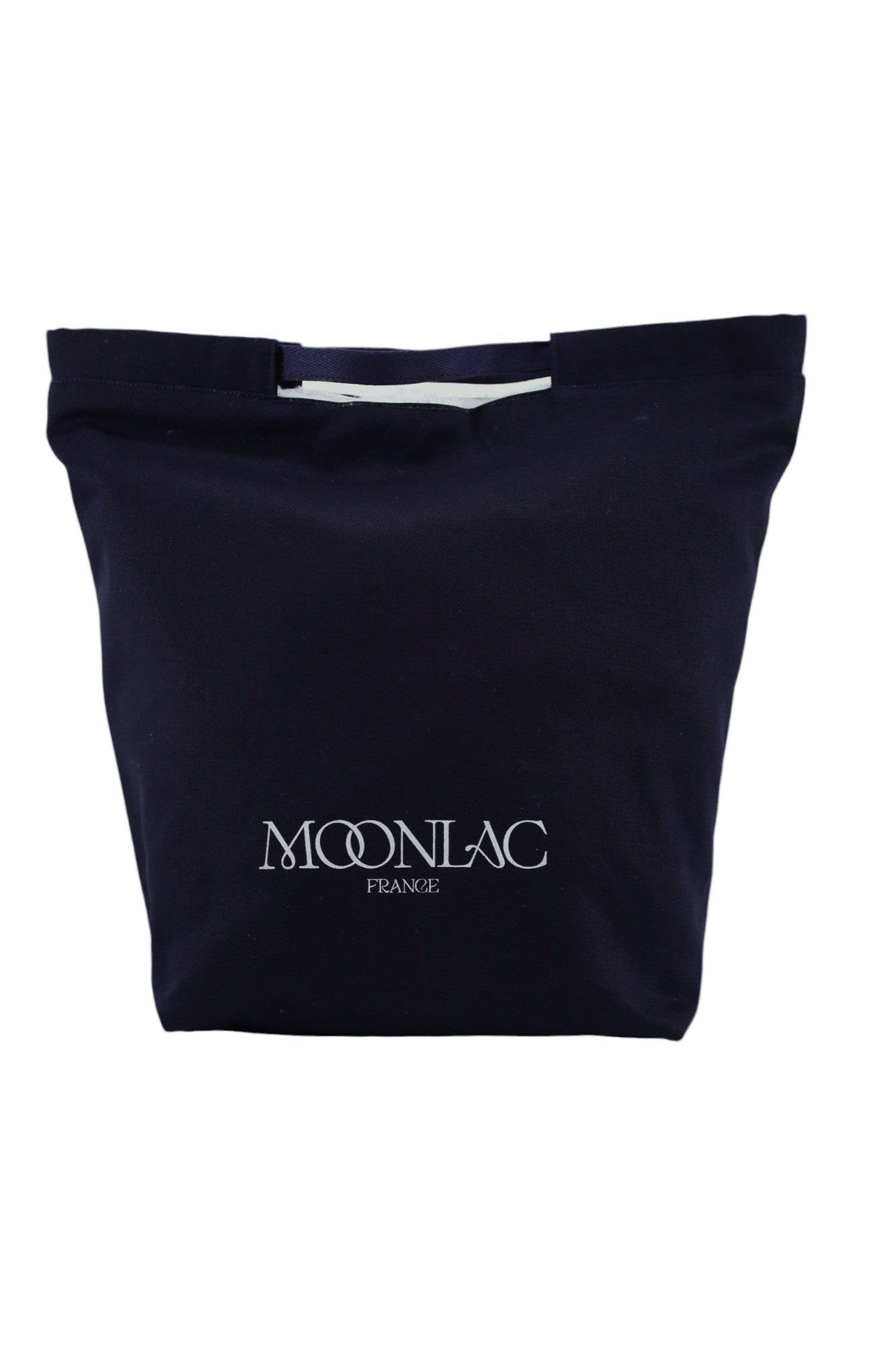 Trousse de toilette souple Moonlac, en coton marine où vos produits restent debout et bien en place pour une bonne organisation de la valise